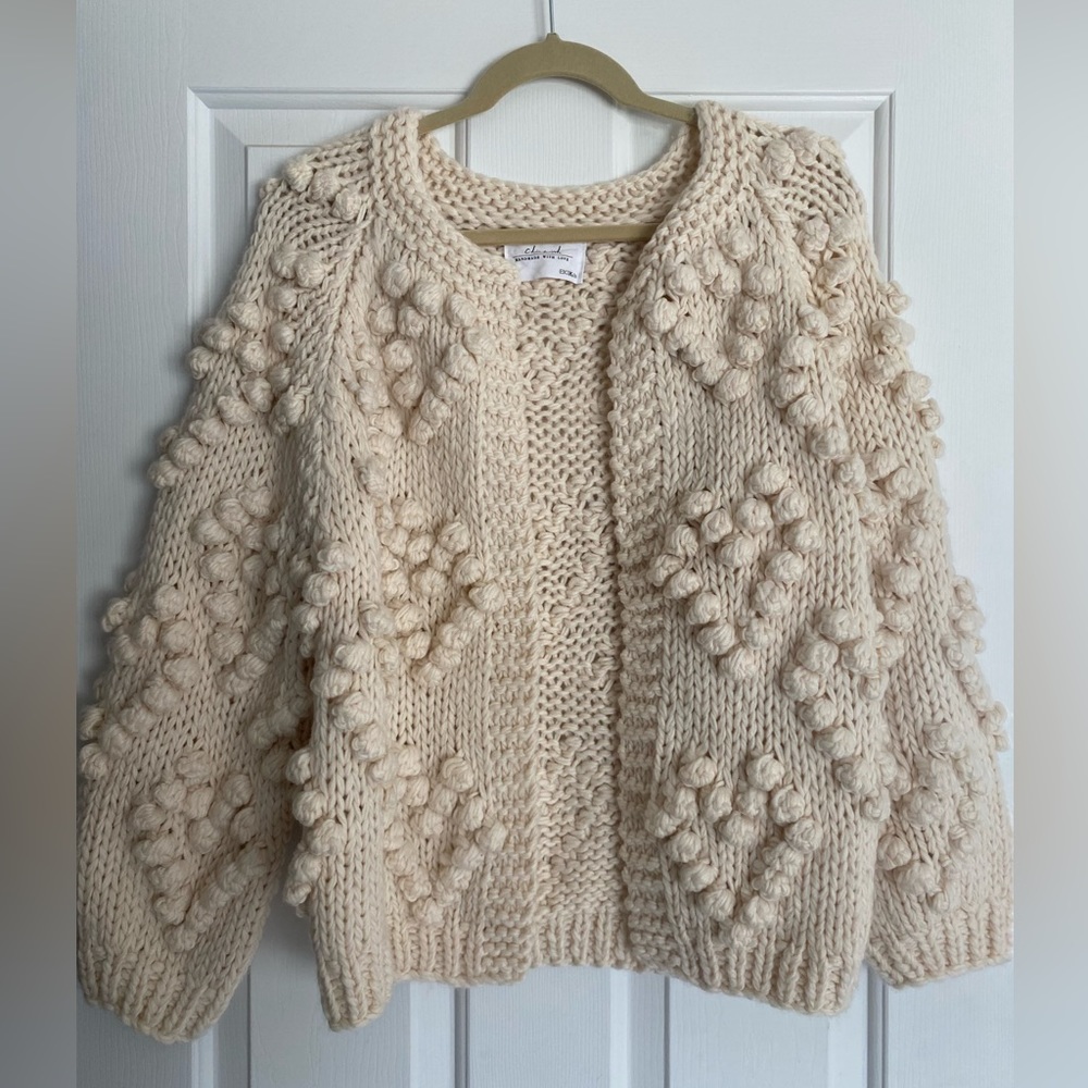 Chicwish Knit Your Love Cardigan in Ivory